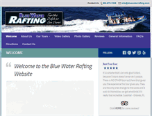 Tablet Screenshot of bluewaterrafting.com